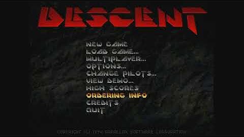 MiSTer AO486 core running Descent (Cache37ish)