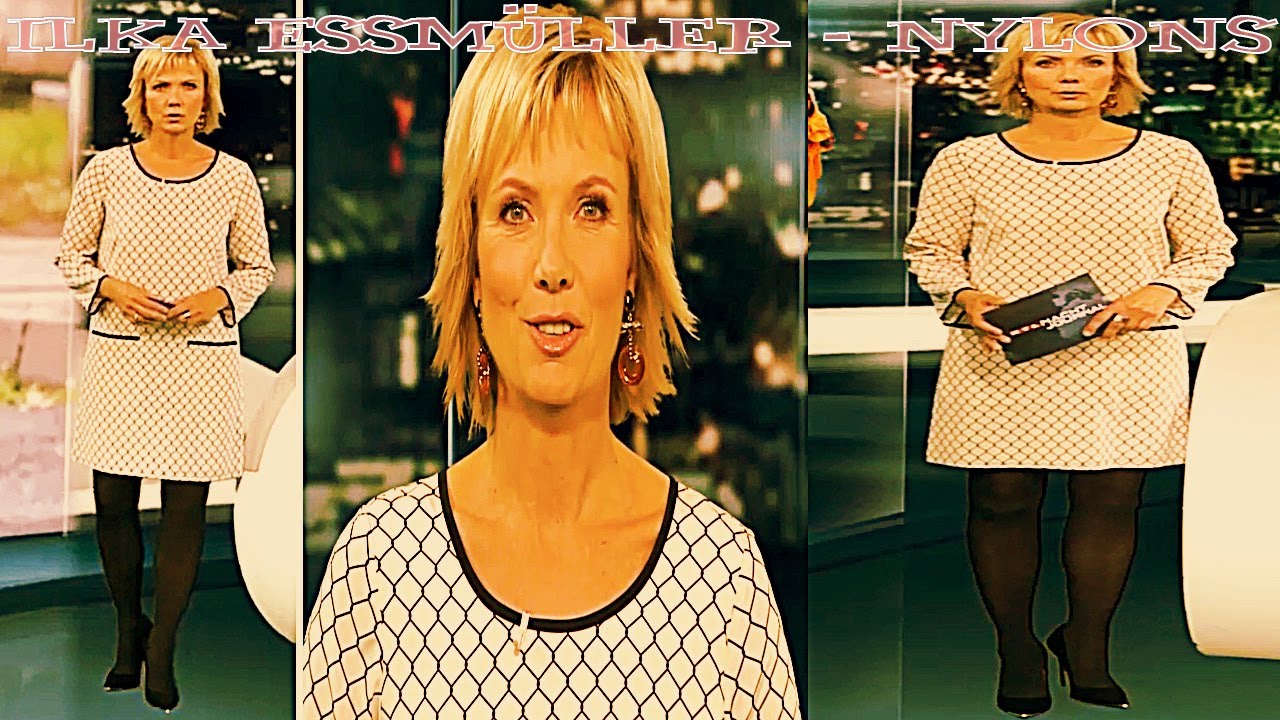 Ilka Essmüller HD Nylons Pantyhose Collant Strumpfhose Pantimedias Tights on RTL