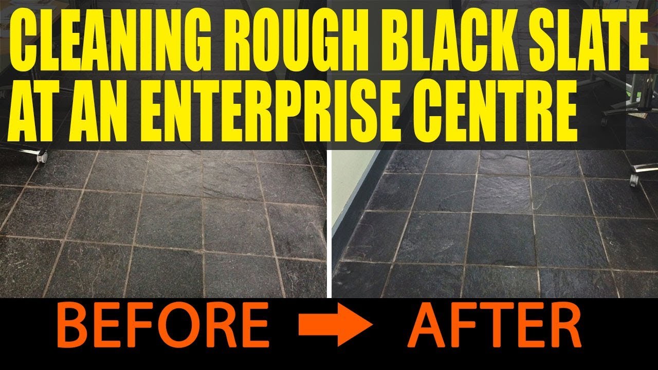 Cleaning Rough Black Slate At An Enterprise Centre In Millom Youtube