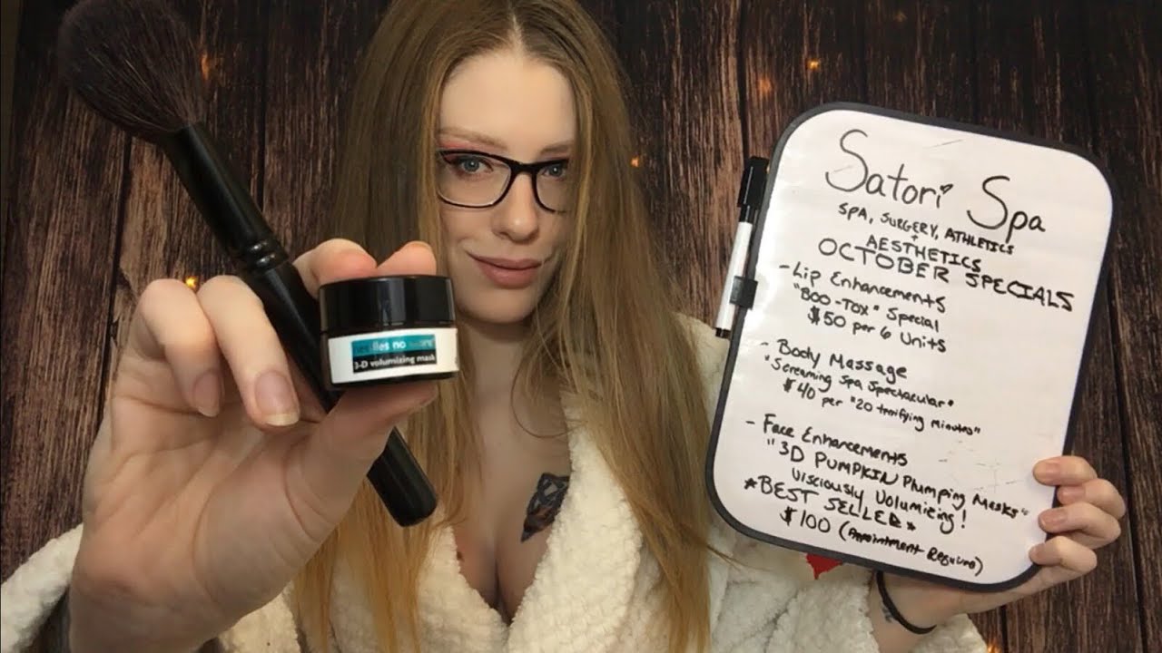 ASMR BINAURAL SPA ROLEPLAY | 3D PLUMPING Face Mask