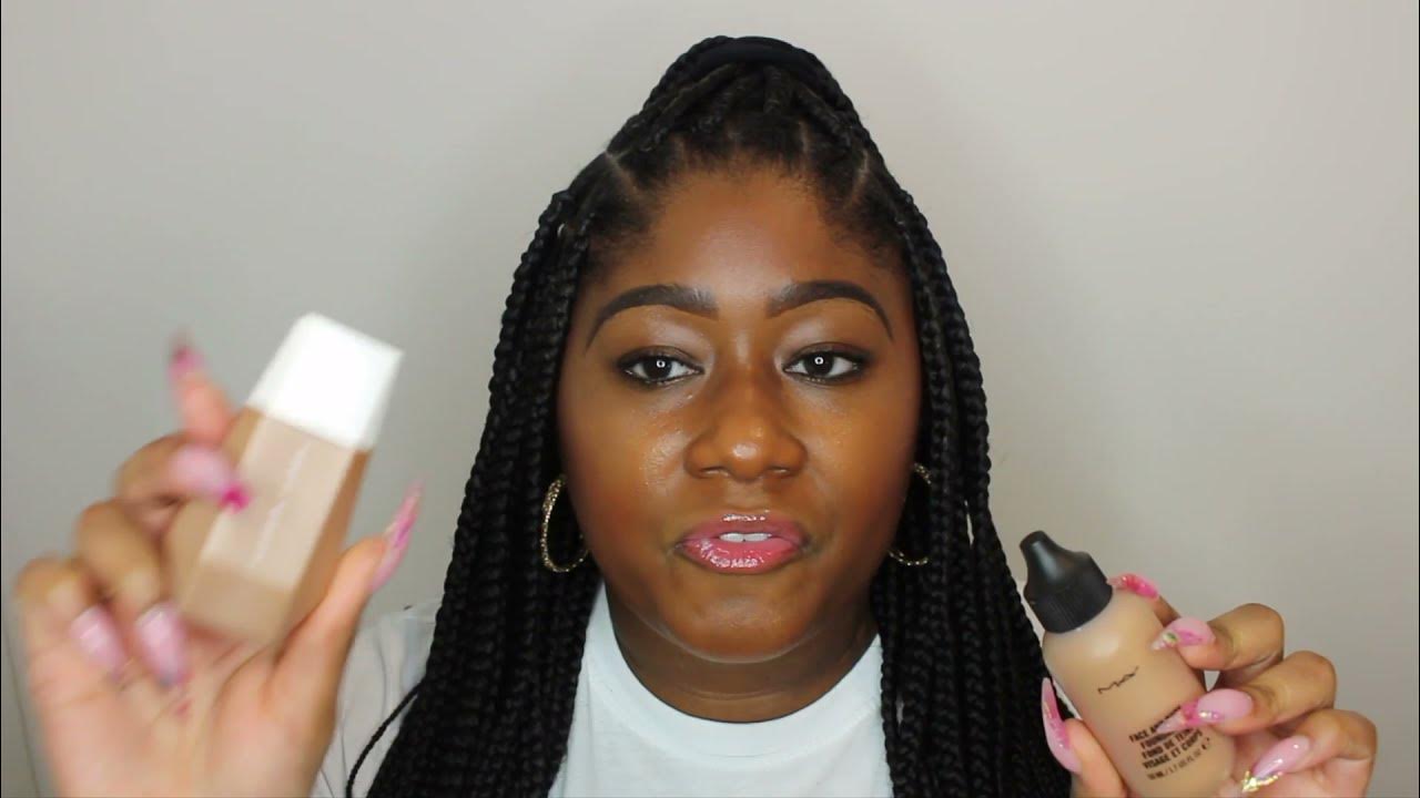 Beauty Battle Fenty Beauty Eaze Drop Blurring Skin Tint vs MAC Studio