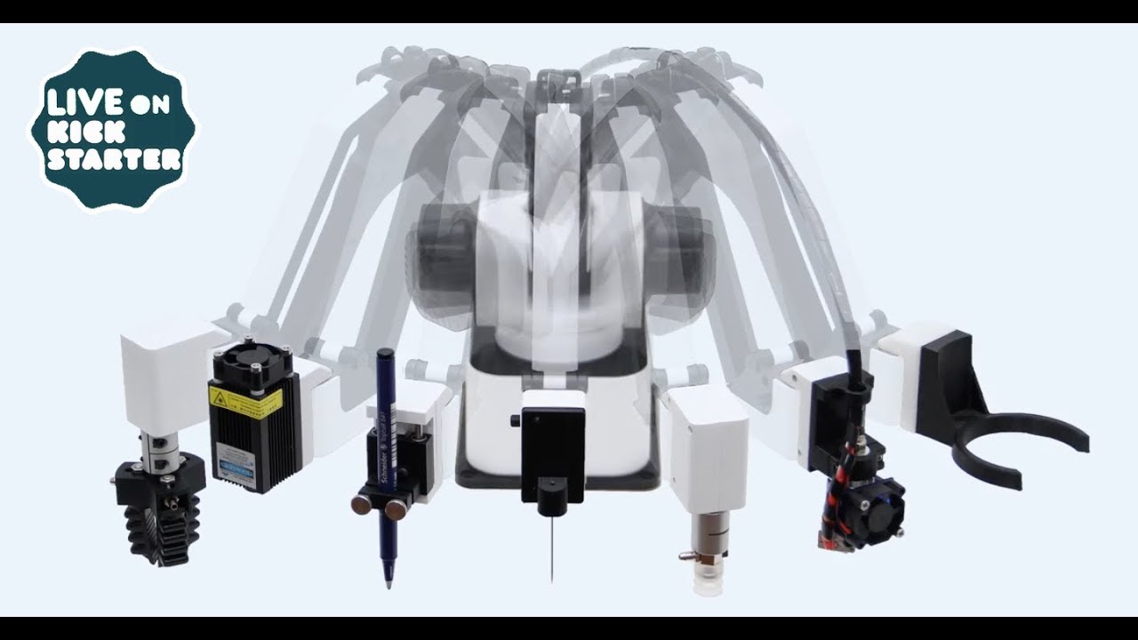Final 72h · Kickstarter Hexbot · Modular All-In-1 Robotic Arm · 
