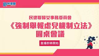 《強制舉報虐兒機制立法》圓桌會議