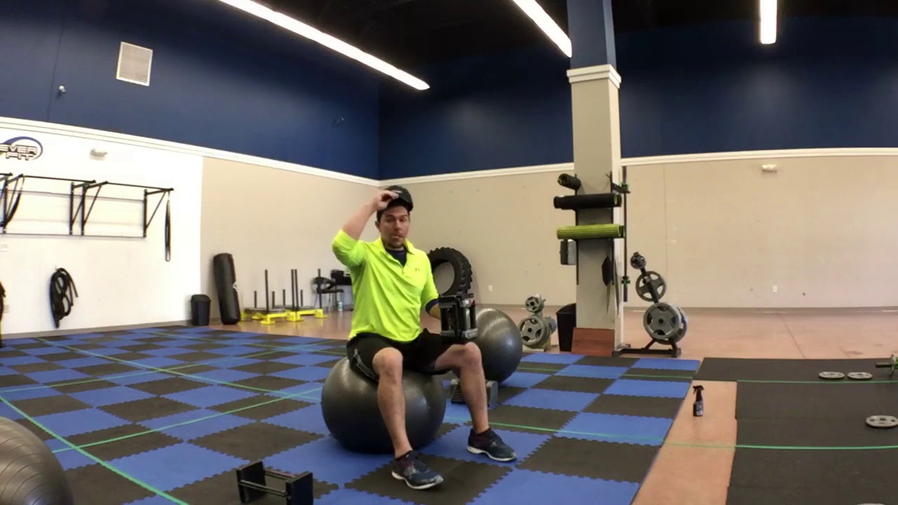 Stability Ball Pull In Stability ball pull over - YouTube