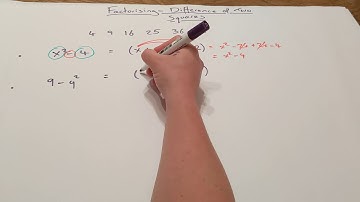 N5 Maths - Factorising - Difference of Two Squares