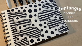 Zentangle inspired art to draw for beginners!
