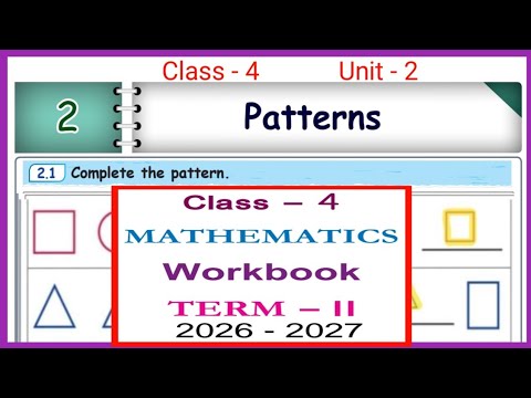 Patterns, Class -4, Maths Workbook Answer 