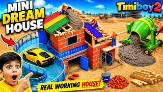 DIY Mini Tractor Builds Underground Tunnel & Brick Bridge | Construction Science Project