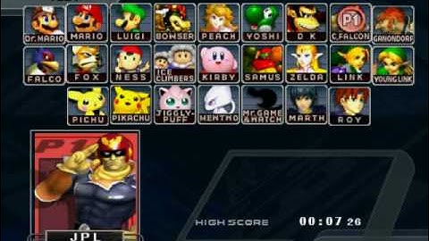 SSBM (TAS): Captain Falcon [BTT] - 7.26 【WR】