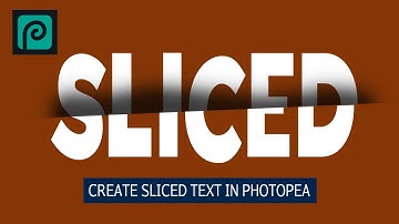 How to Create  Sliced text in Photopea @thepixelplatter @PhotoshopTrainingChannel@canvaplay @fDFerozDaniel