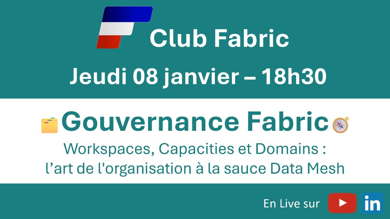 Club Fabric #15 : Workspaces, Capacities et Domains : l’art de l'organisation à la sauce Data Mesh