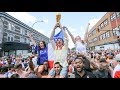 French football fans celebrate in Montreal