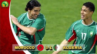 المغرب - الجزائر 3-1 مباراة نارية 🔥🔥 جيل لا ينسى كأس افريقيا تونس 2004 تعليق عربي
