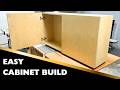 Frameless Upper Cabinet Build | Pocket Hole & Euro Hinge Jig Method