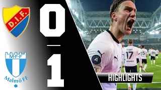Djurgården IF - Malmö FF 0-1 Allsvenskan  Highlights | Djurgården Malmö