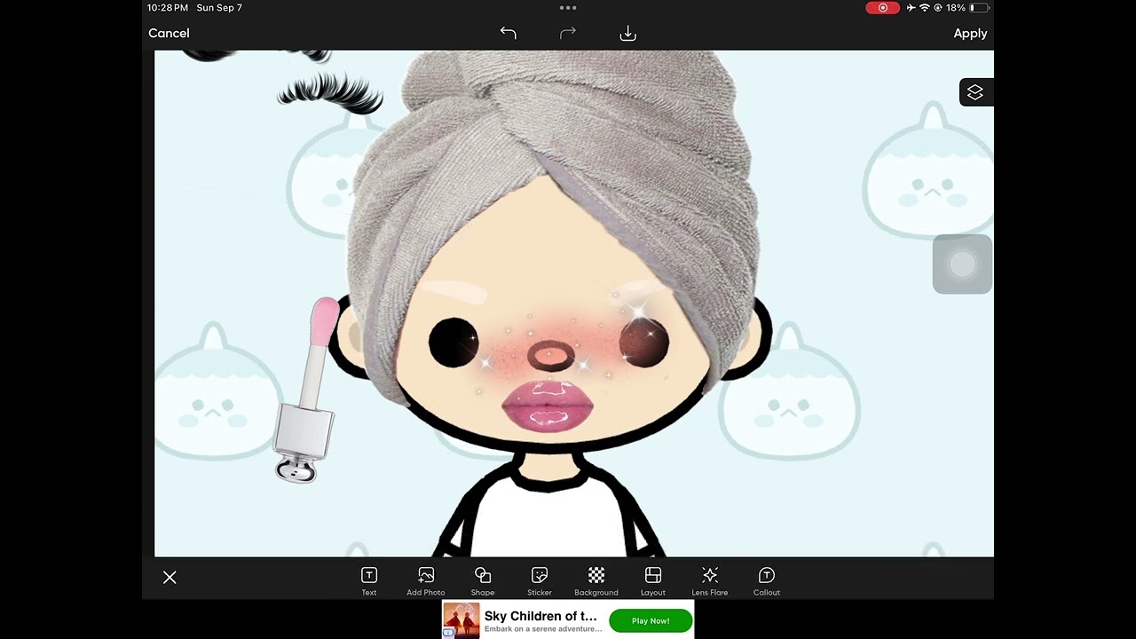 Toca life make up don't copy or steal￼ #tocaboca 