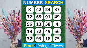 Number Search: How Healthy Is Your Brain? #mindset #braingame #focus #numberquiz #puzzle #quiz #320