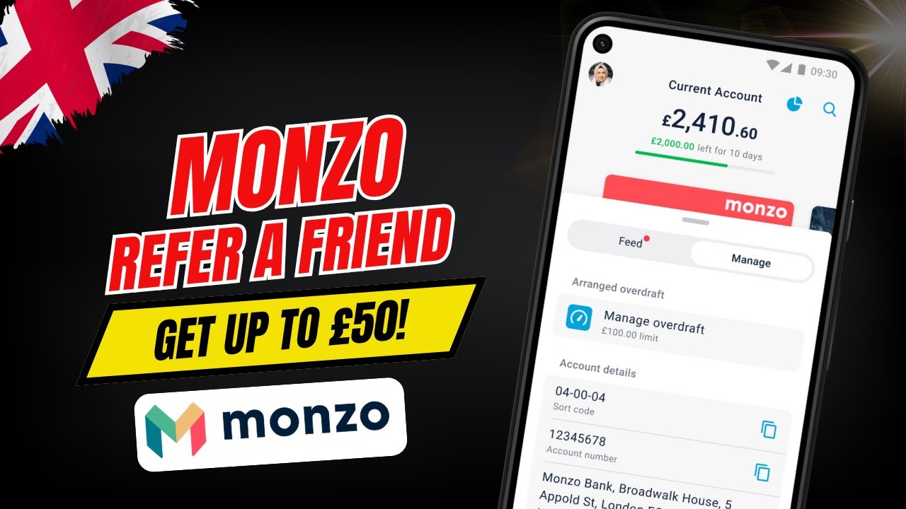Monzo Refer a Friend - GET AT LEAST £10 for every Referral (Up to £50!)