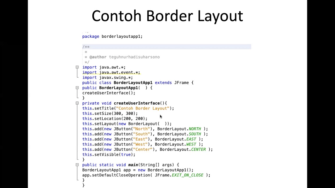 Layout Manager Pada Java - YouTube