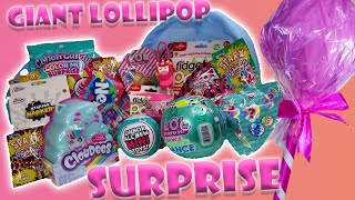 Giant Lollipop Surprise Present Opening