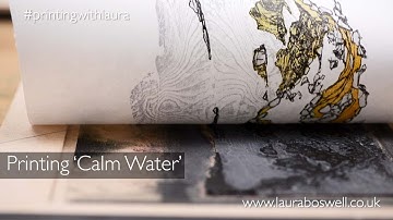 Woodblock with Lino Ep 13  Printing Calm Water