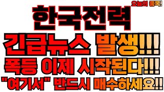 한국전력 주가전망. 지금 사도 될까? 전문가의 긴급 진단!