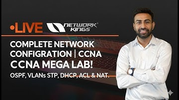 Complete Network Configuration | CCNA Mega Lab! | OSPF, VLANs, STP, DHCP, ACL & NAT.