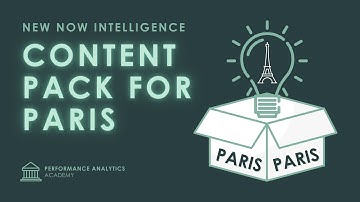 New OOTB Content in Paris - Sept 09, 2020 - Performance Analytics Academy
