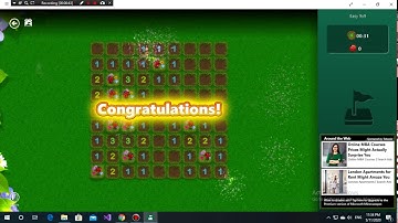 Microsoft Minesweeper (easy mode 9 x 9)