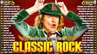 AC/DC, Queen, Bon Jovi, Scorpions, Aerosmith, Nirvana, Guns N Roses 🔥 Classic Rock Songs 70s 80s 90s