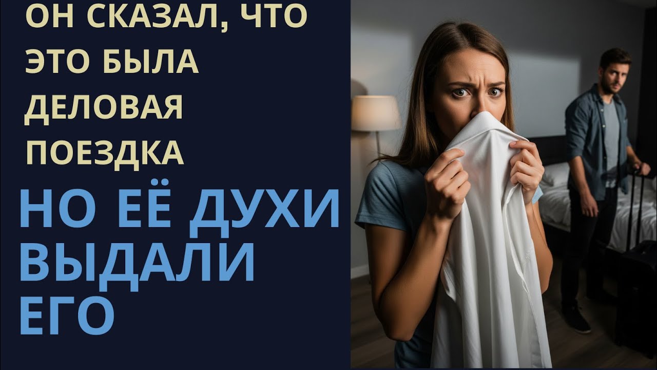 Он сказал, что это была деловая поездка, но её духи выдали его
