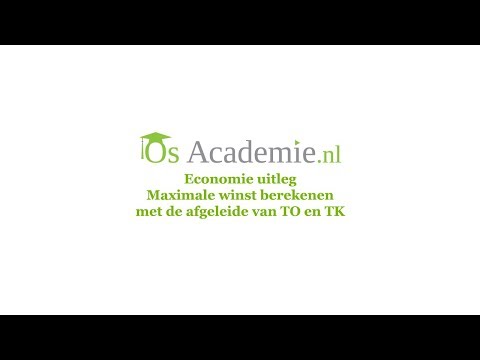 Maximale Winst Berekenen Met Afgeleide To En Tk - Osacademie