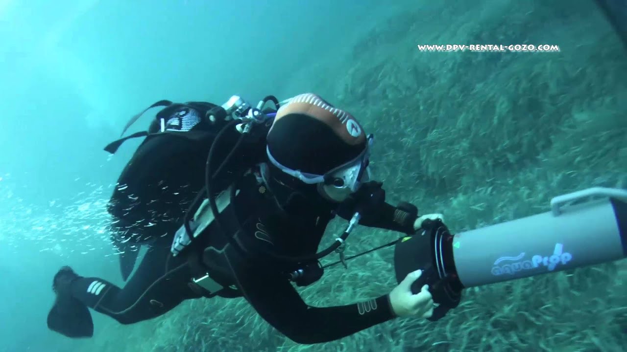 fun with Aquaprop scooter diving YouTube