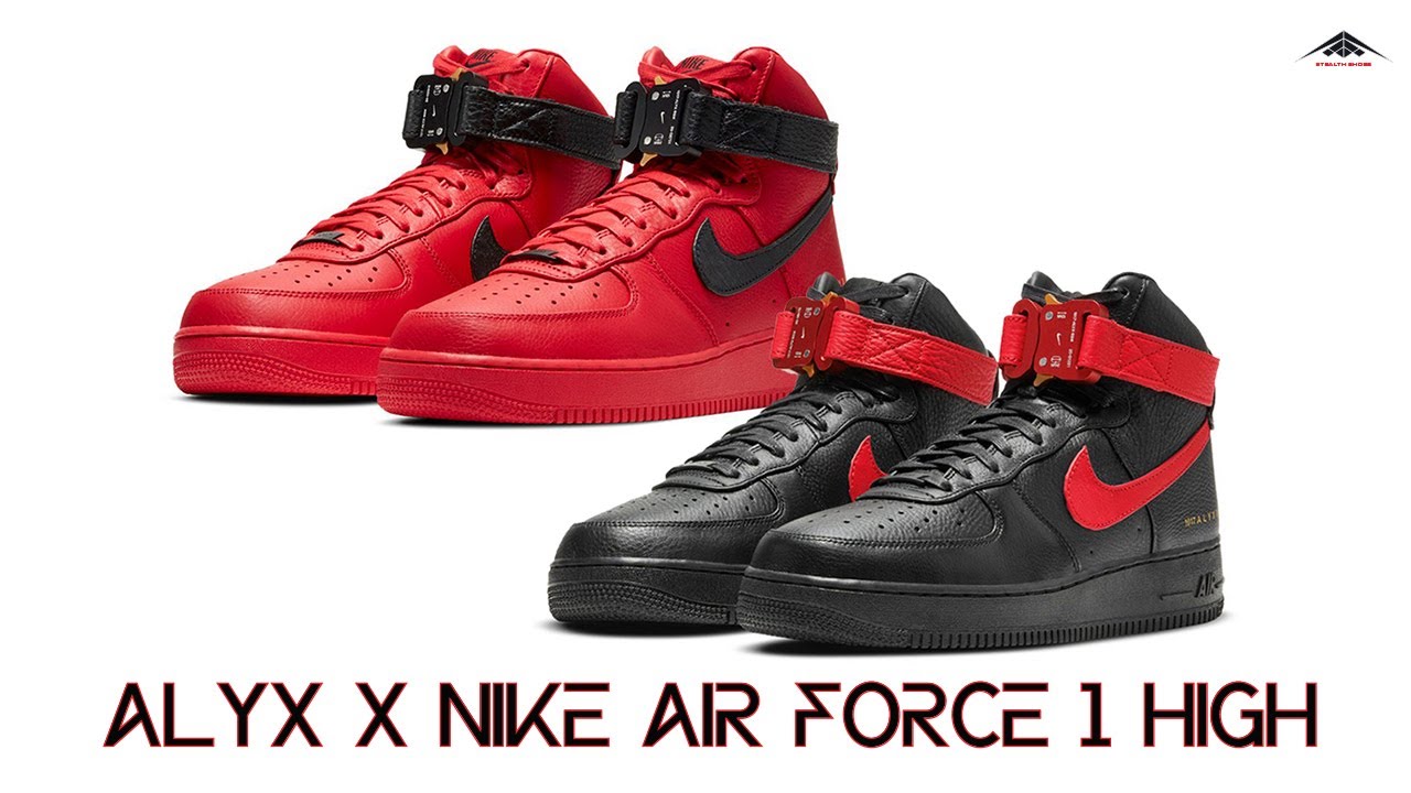 Alyx x Nike Air Force 1 High Shoes Exclusive Look & Release Date + Price