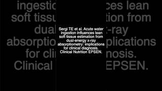 Impact of Water Intake on DEXA Measurement of Lean Soft Tissue Mass