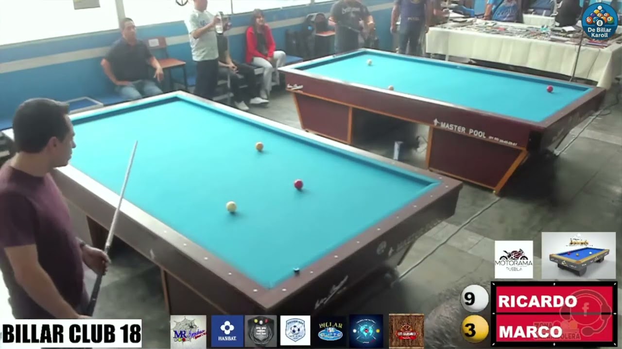 MARCO CASTELLANOS 🆚 RICARDO MENDIZABAL | BILLAR CLUB 18 🎞️ ¡SENTIRÁS LA PRESIÓN!