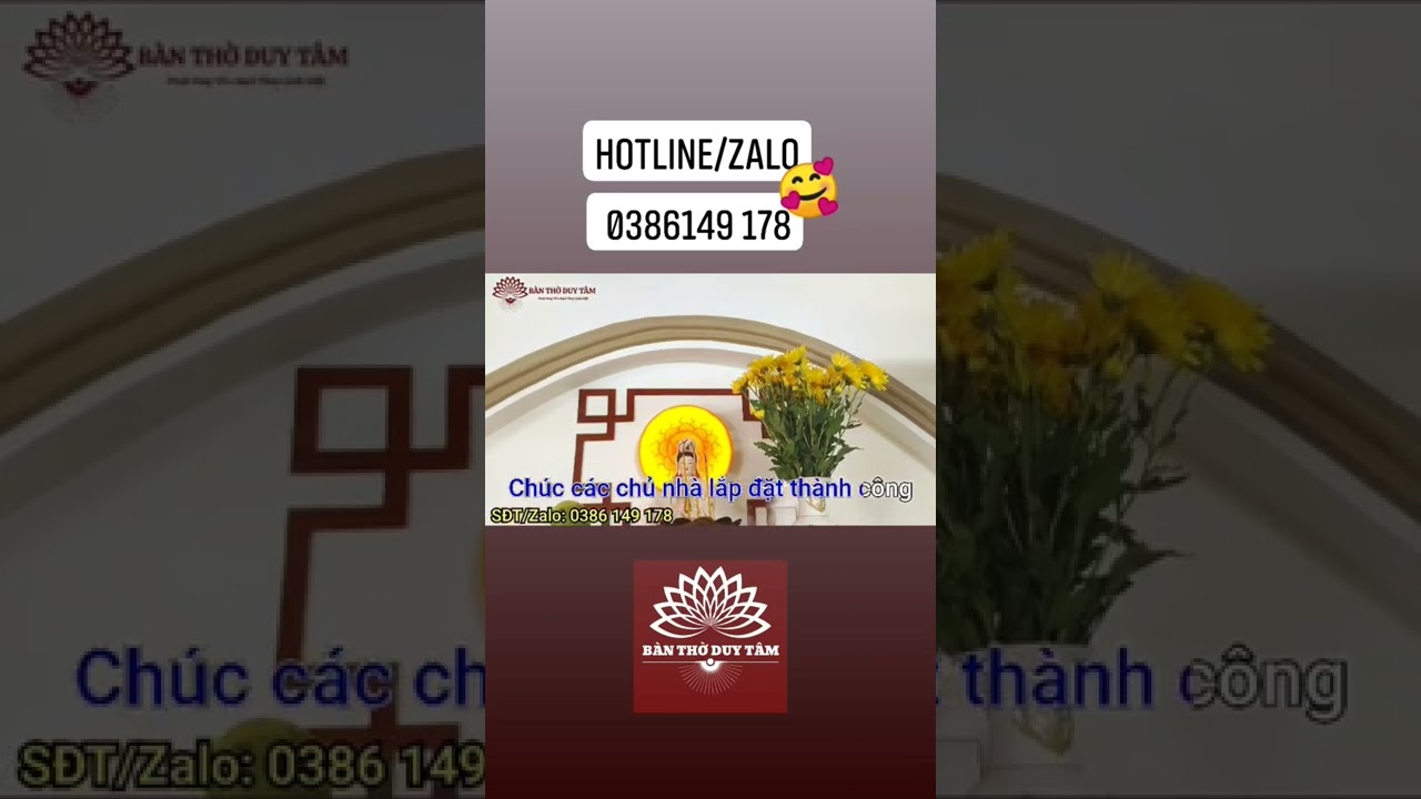 Mẫu Bàn Thờ Phật Đẹp 7 Tấc Treo Tường Cho Phòng Khách... - youtube