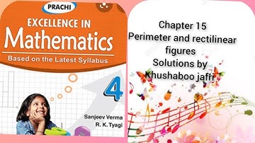 class 4th mathematics prachi publication chapter 15 perimeter of rectilinear figures  solutions