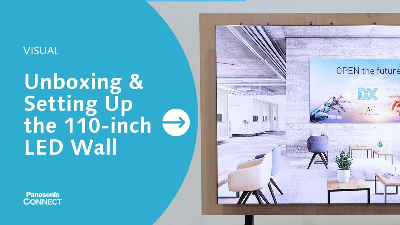 Unboxing & Setting Up the 110-inch LED Wall