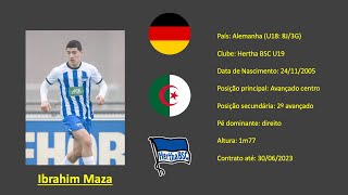 Ibrahim Maza | 2005 (Hertha BSC) footage vs Koln U19 screenshot 1