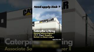 caterpillar hiring associate software engineer | 11 LPA #job  #ytshortsindia