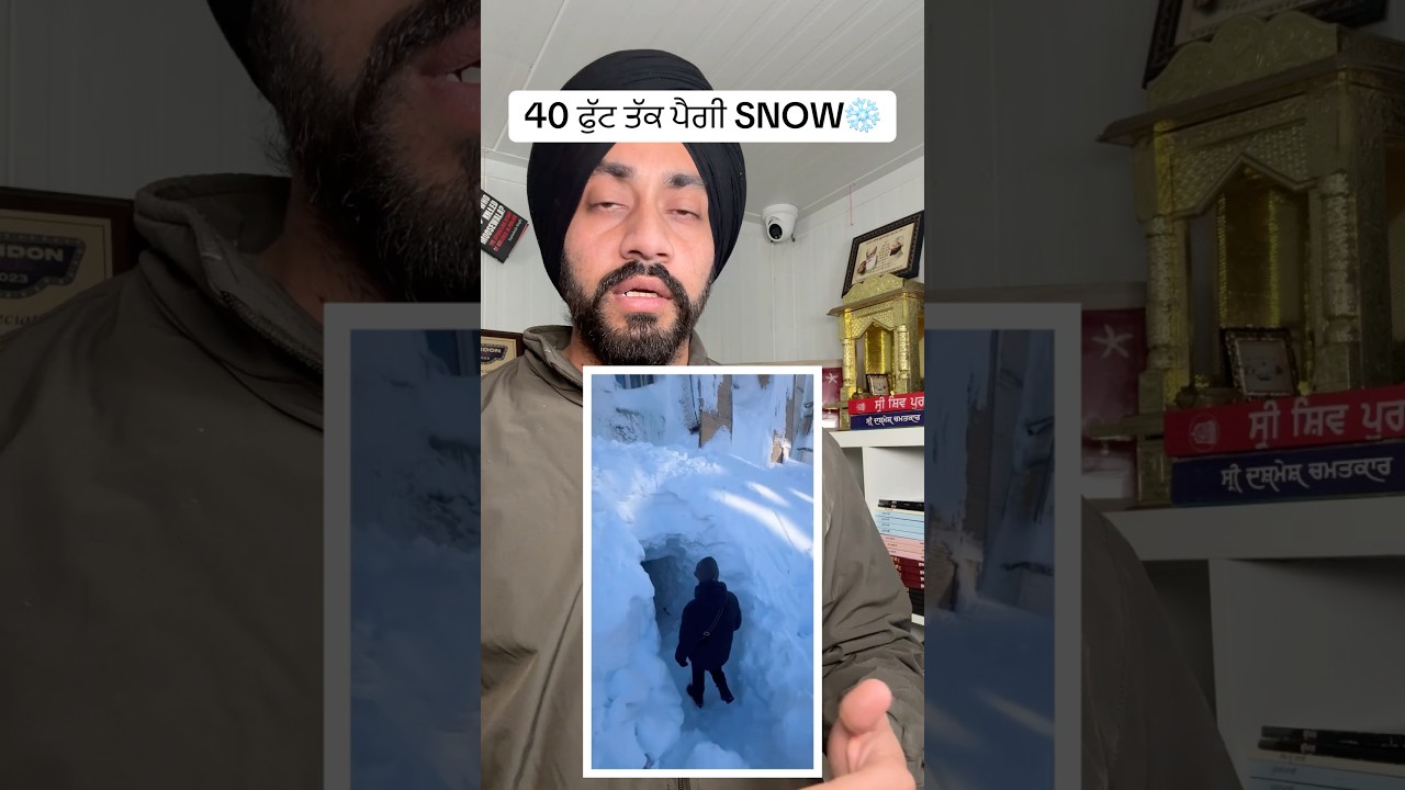 ਰਸੀਆ ਦੇ ਇਹ ਪਿੰਡ ਚ ਪੈਗੀ 40 ਫੁੱਟ ਤੱਕ SNOW❄️