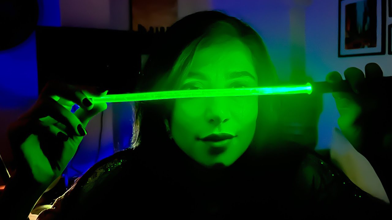 Relaxing Neon Green Light ASMR 💚 Soft Visual Triggers for Deep Sleep & Tingles