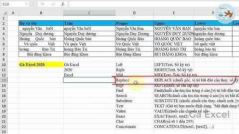 Excel cơ bản đến nâng cao cho người mới bắt đầu | Bài 06 Toàn bộ 18 hàm xử lý chuỗi