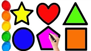 🙌Shapes song for kids, Learn 2d shapes,colors for toddlers | Preschool Learningpart - 206🙌
