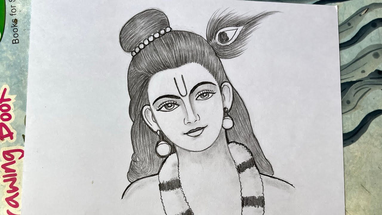 Krishna Drawing & Radha Krishna Drawing Ideas in 2023-saigonsouth.com.vn