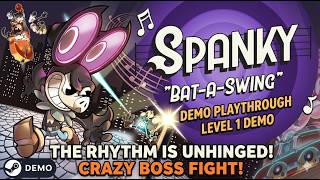 This 1930s Cartoon Rhythm Game is Pure Chaos! | Spanky "Bat-a-Swing" Demo screenshot 5
