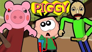 Cebolinha E Cascão Em Piggy Com Baldis Basics Do Roblox
