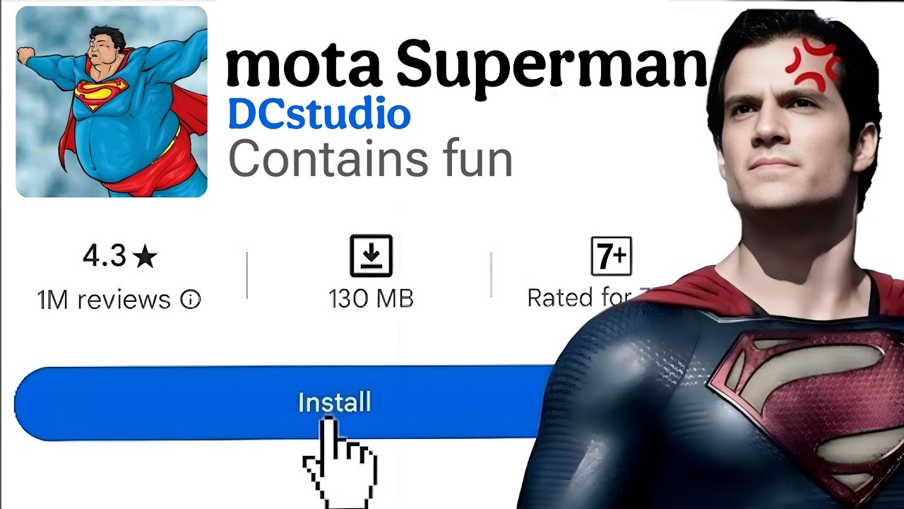 I found most funny superman games on play store youtube