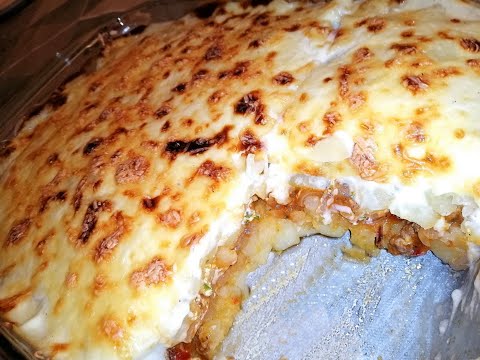 gratin-de-pomme-de-terre-à-la-viande-haché-كراتان-بالبطاطس-و-الكفتة